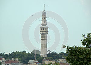 Turkey, Istanbul, Cankurtaran, Topkapi Palace No:1, 34122 Fatih, view of the Beyazit Tower (Seraskier Tower