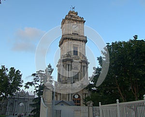 Turkey, Istanbul, Dolmabahce Cd., Dolmabahce Clock Tower