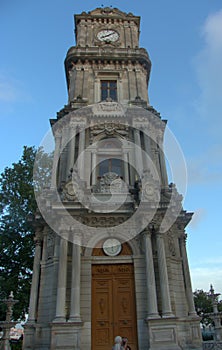 Turkey, Istanbul, Dolmabahce Cd., Dolmabahce Clock Tower