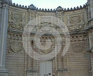 Turkey, Istanbul, Dolmabahce Cd., Dolmabahce Palace, part of the Gate of the Treasury wall