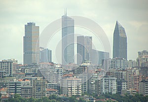 Turkey, Istanbul, ferry from the Kabatas Station to the Prince Islands, view of the Anatolian Side, modern architecture