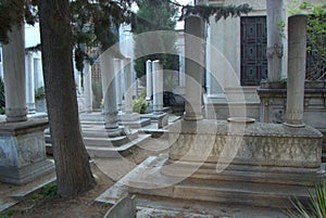 Turkey, Istanbul, Mollafenari, Fatih, Ahmet Tevfik Pasha Tomb, cemetery
