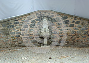 Turkey, Istanbul, Tesvikiye, Ihlamur Yolu, 34357 ili, Ihlamur Palace, fountain with water