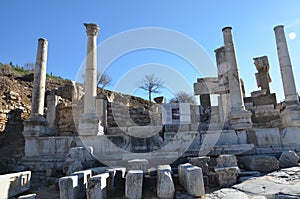 Turkey, Izmir, Bergama in ancient Greek Hellenistic buildings, this is a real civilization, baths