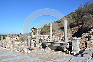 Turkey, Izmir, Bergama in ancient Greek Hellenistic buildings, this is a real civilization, baths
