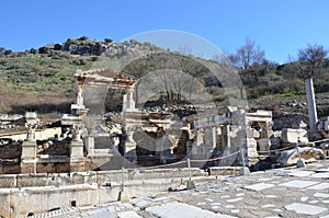 Turkey, Izmir, Bergama in ancient Greek Hellenistic buildings, this is a real civilization, baths