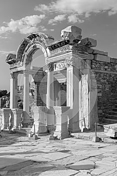 Turkey, Izmir, Ephesus open air museum, water god rostrum