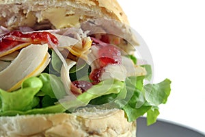 Turkey And Lettuce Roll 3