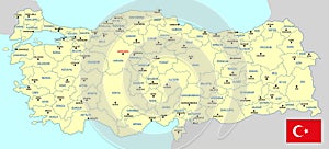Turkey map - cdr format