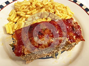 Turkey Meatloaf and Macaroni and Cheese
