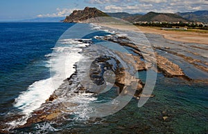 Turkey mediterranean sea natural pool