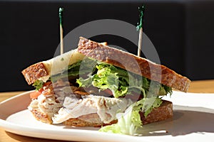 Turkey Sandwich at Panera Bread restaurant in Columbus, GA. photo