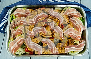 Turkey Steaks and bacon