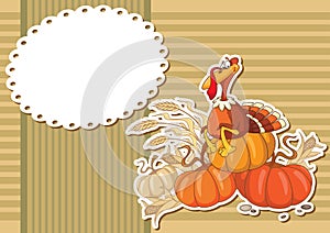 Turkey sticker background