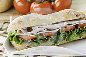 Turkey sub sandwich