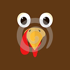 Turkey thanksgiving character funny humor colorful animals