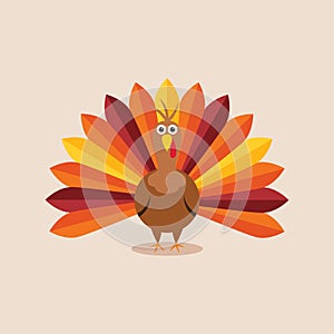 vector turkey for thanksgiving day photo