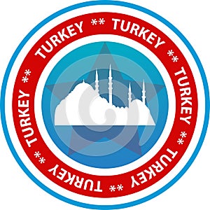 Turkey travel button