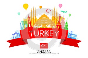 Turkey Travel Landmarks.
