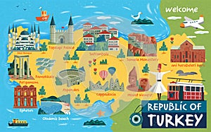 Turkey travel map