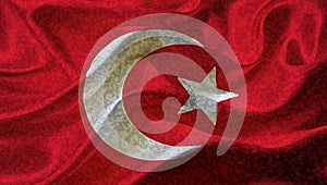 Turkey, Turkish Flag Wallpapers with Rough Texturizer Effect