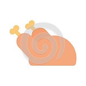 turkey on a white background