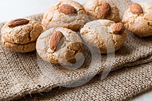 Turkish Almond Cookies on Sack / Acibadem Kurabiyesi.