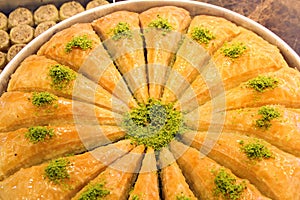 Turkish baklava. photo