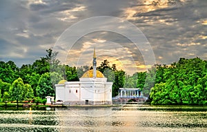 Turkish Bath and Mosque in Catherine Park in Pushkin, Russia