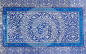 Turkish Blue Tile Wall