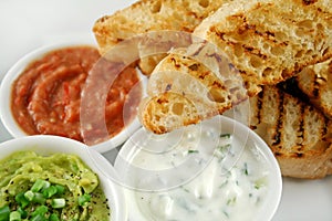 Turkish Bread And Dips 1