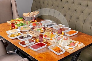 Turkish breakfast table