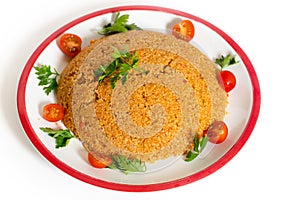 Turkish bulgur pilaf