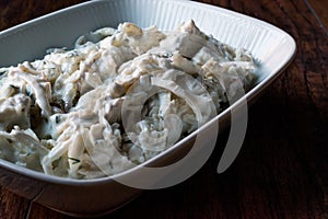 Turkish Celery Salad with Yogurt and Mayonnaise / Kereviz Salatasi