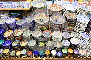 Turkish Ceramics in Grand Bazaar