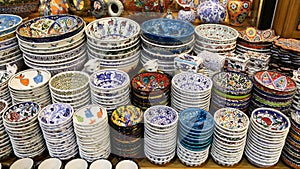 Turkish Ceramics in Grand Bazaar