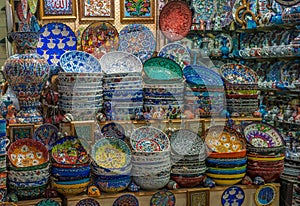 Turkish ceramics at Grand Bazaar, Istanbul