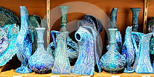 Turkish Ceramics in Grand Bazaar, Istanbul, Turkey