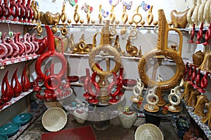 Turkish Ceramics in Souvenir Shop