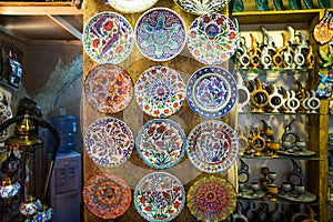 Turkish chinaware in Grand Bazaar