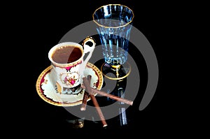 Turkish Coffe and Turkish Lokum photo