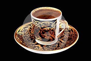 Turkish Coffee on black photo