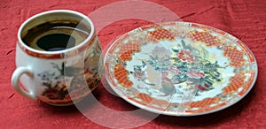 Turkish coffee in a chinesse pot photo