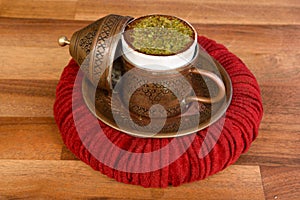 Turkish coffee with hazelnut