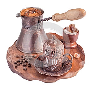 Turkish coffee isolated photo
