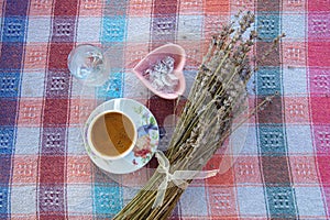 Turkish coffee with lavender aroma