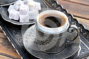 Turkish coffee and turkish delight