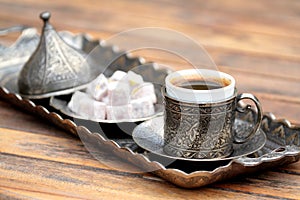 Turkish coffee and turkish delight