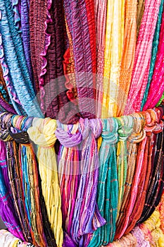 Turkish colored cloth photo