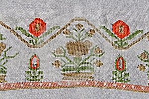 Turkish embroidery pattern as background